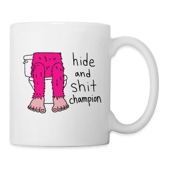Hide And Shit Champion - Mug - white - Right