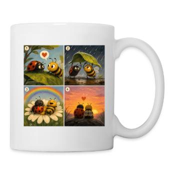 Ladybug and Bee: A Sweet First Moment - Mug - white - Right