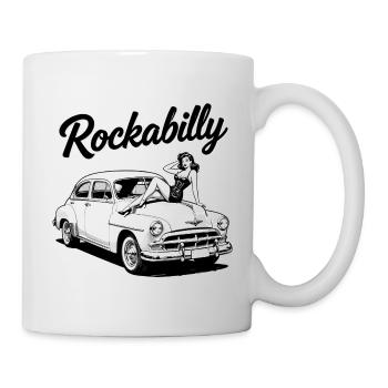Rockabilly Hot Rod Pin-Up Car Classic T-Shirt - Mug - white - Right
