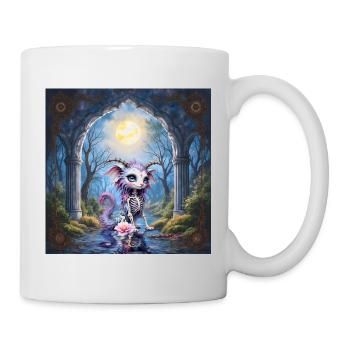 Cat Skeleton Moon Fantasy - Mug - white - Right