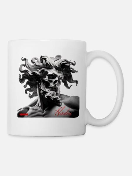 Hades Schädel Mythos Portrait - Tasse - Weiß