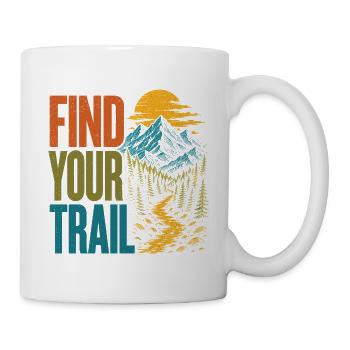 Montagnes - Trouvez votre sentier - Mug blanc - blanc - Droite