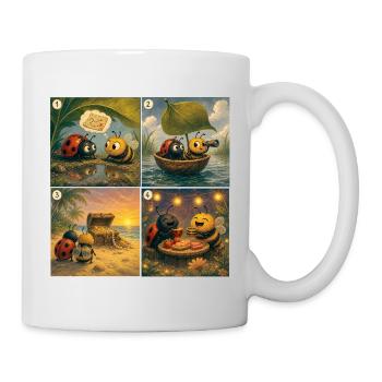 Ladybug and Bee: The Treasure Hunt - Mug - white - Right