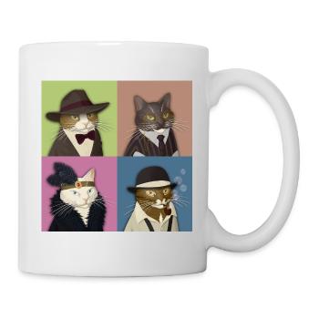 Dapper Cats Quartet - Mug - white - Right
