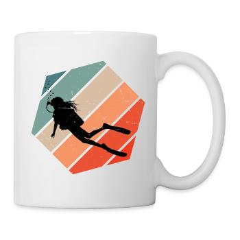 Gift idea for the diving fan with scuba diving - Mug - white - Right