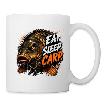 Manger Sommeil Carpe Pêche à la Carpe - Mug blanc - blanc - Droite