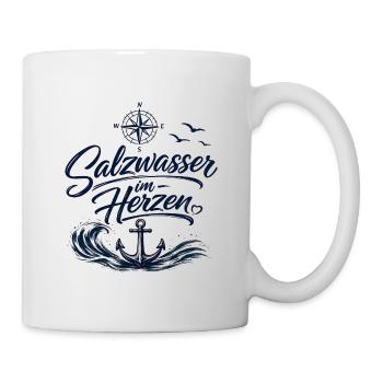 Salzwasser Liebe- Meer geht immer - Tasse - Weiß - Rechts