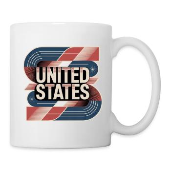 États-Unis - Mug blanc - blanc - Droite