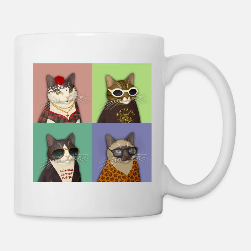 Quatuor Alt Cats - Mug blanc - blanc
