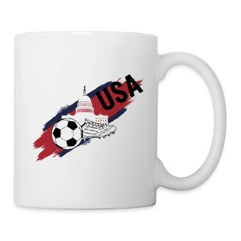 USA Football USA Soccer Fan Trikot - Tasse - Weiß - Rechts