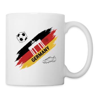 Deutschland Fußball Deutschlands Fußball-Fantrikot - Tasse - Weiß - Rechts