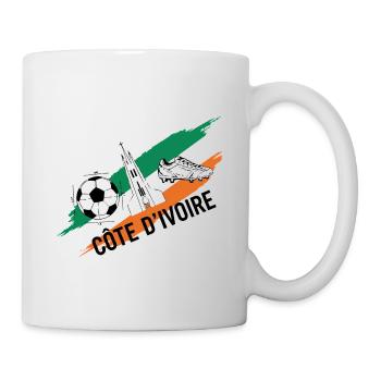 Côte d'Ivoire Football Maillot Ivory Coast Soccer - Mug blanc - blanc - Droite