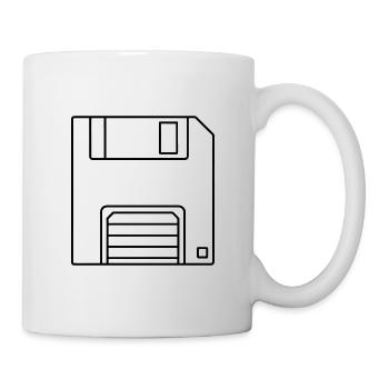 floppy disk - Mug - white - Right