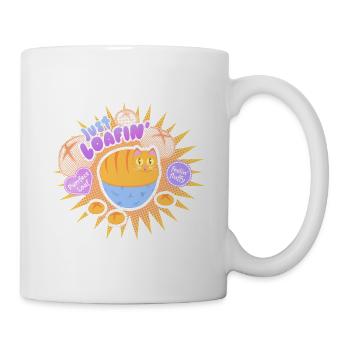 Just Loafin' - Cute Cat Loaf - Mug - white - Right