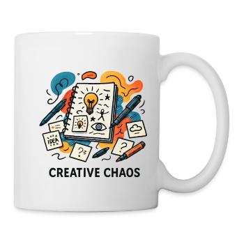 Creative Chaos Hardcover Journal - Mug - white - Right
