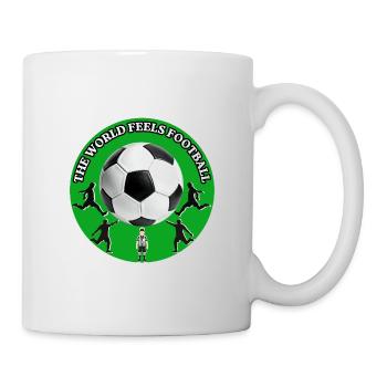 The World Feels Football - Mug - white - Right
