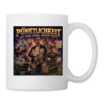 Pünktlichkeit - Tasse - Weiß - Rechts