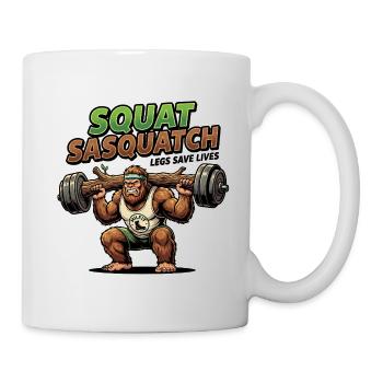 Sasquatch Squat Power - Tasse - Weiß - Rechts