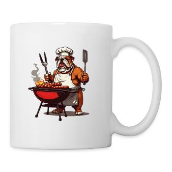 Bulldog Grillmeister - Mug - white - Right