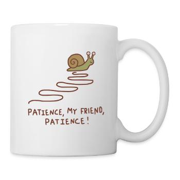 Escargot de la Patience - Mug blanc - blanc - Droite