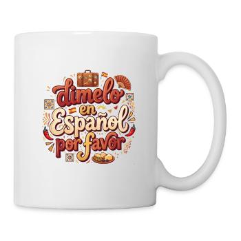 Dimelo En Espanol Por Favor - Mug blanc - blanc - Droite