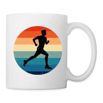 Geschenkidee für einen Running mit Running - Tasse - Weiß - Rechts