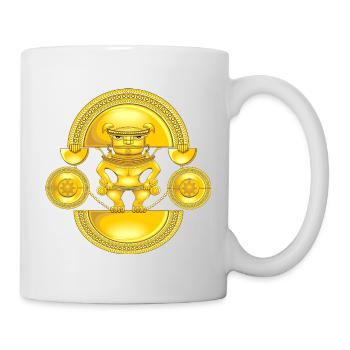 Goldener Schamane - Tasse - Weiß - Rechts