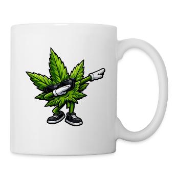 Tamponnement du cannabis - Mug blanc - blanc - Droite
