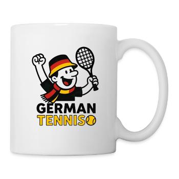 Mascotte allemande du tennis - Mug blanc - blanc - Droite
