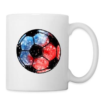 Fußball USA Design für Amerika Fans Aquarell-Stil - Tasse - Weiß - Rechts