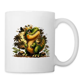 Stolzer kleiner T-Rex – Süßes Dinosaurier Shirt - Tasse - Weiß - Rechts