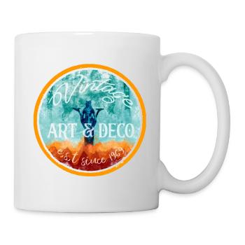 Art déco vintage - Mug blanc - blanc - Droite