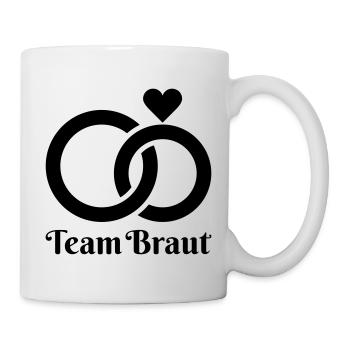 Hochzeit, Verlobung, Hochzeitsfeier - Tasse - Weiß - Rechts