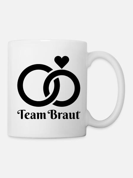 Hochzeit, Verlobung, Hochzeitsfeier - Tasse - Weiß