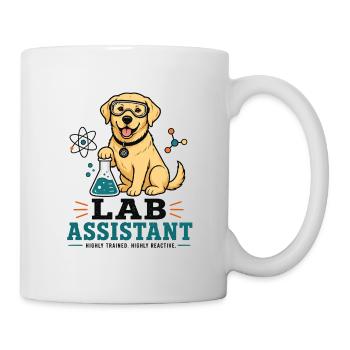 Lab Assistant Dog Illustration - Labrador Merch - Mug - white - Right