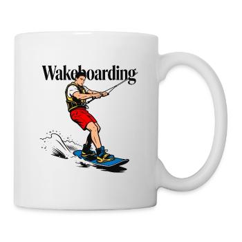 wakeboarding wakeboarder - Mug - white - Right