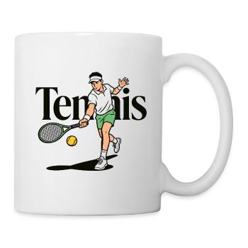 Tennis-Padel - Tasse - Weiß - Rechts