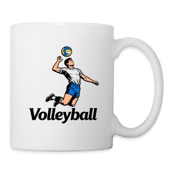 Volleyballvolleyball - Tasse - Weiß - Rechts