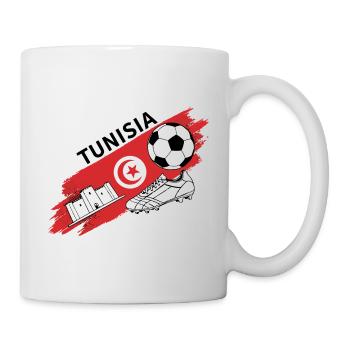 Tunesien Fußball Tunesien Fußball-Fantrikot - Tasse - Weiß - Rechts