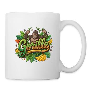 Gorille - Mug blanc - blanc - Droite