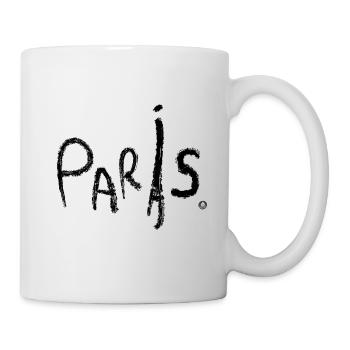 Diction dessinée à la main à Paris - Mug blanc - blanc - Droite