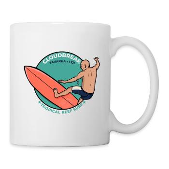 Cloudbreak Tavarua Fiji Tropical Reef Surf - Mug - white - Right
