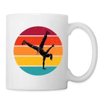 Breakdance Geschenkidee für eine Hip-Hop-Tänzerin - Tasse - Weiß - Rechts