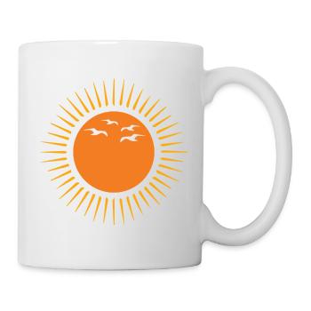 Sun and birds - Tasse - Weiß - Rechts