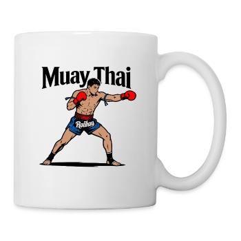 Muay Thai Kickboxing - Mug blanc - blanc - Droite