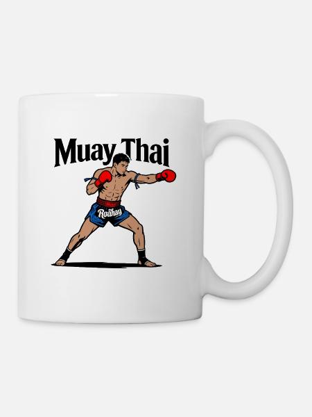 Muay Thai Kickboxen - Tasse - Weiß