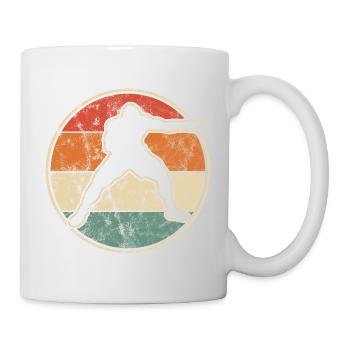 Boxing graphic vintage style for boxers and trainers - Mug - white - Right