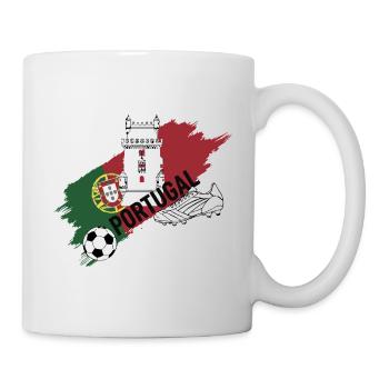 Portugal Football Maillot Supporter Soccer Foot - Mug blanc - blanc - Droite