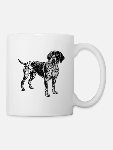 Deutscher Kurzhaar-Pointer - Tasse - Weiß