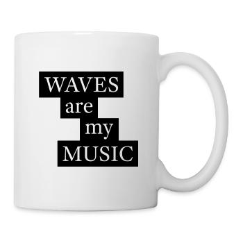 Waves Are My Music Sea Saying - Mug - white - Right